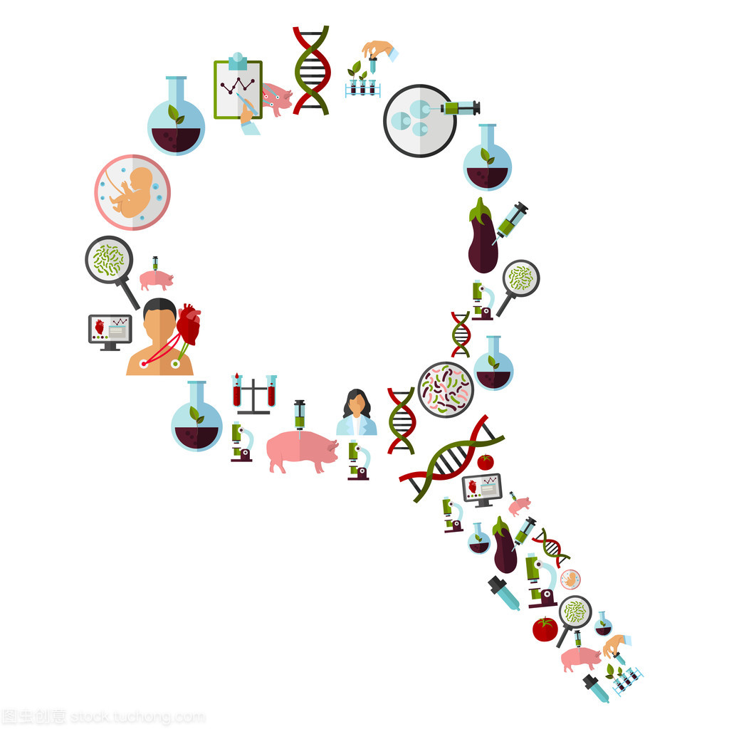 生物技術圖標集
